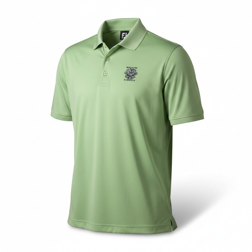FootJoy Whistling Straits Golf Polo Mens XL Green Micro Stripe Performance Shirt